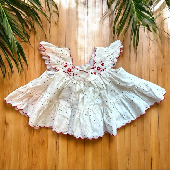 VINTAGE Nannette Baby Dresses & Bloomers Set - Size 0-3 Months - Picture 11 of 16